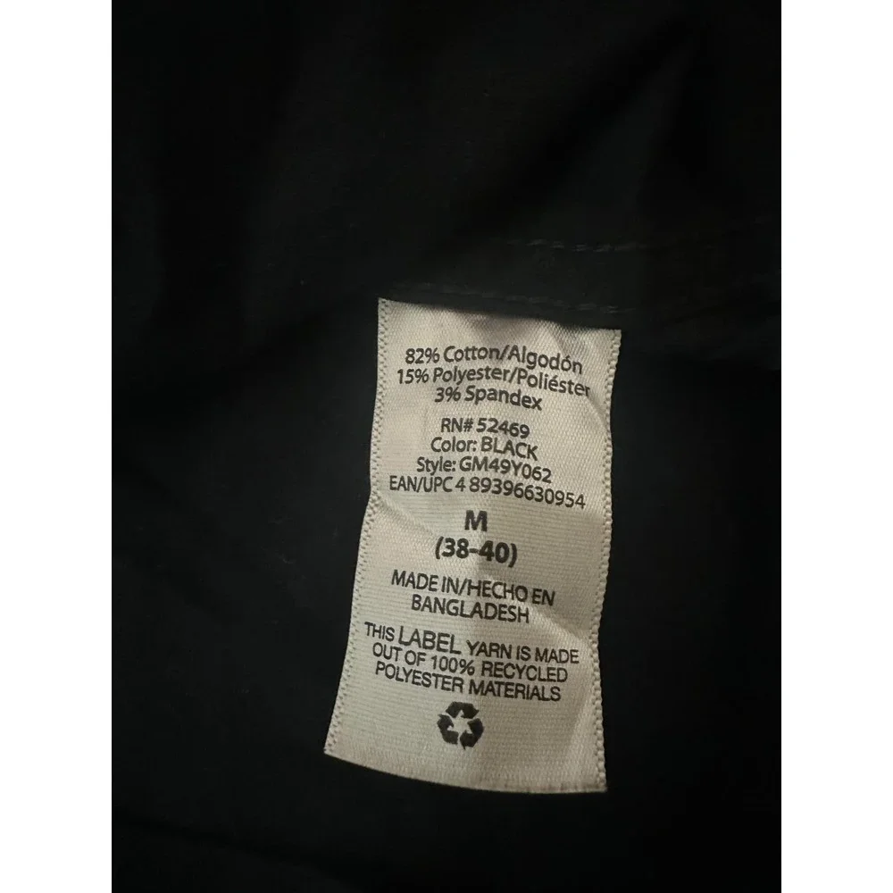 George Slim Fit Men's M (38-40) Black Long‎ Sleeve Shirt